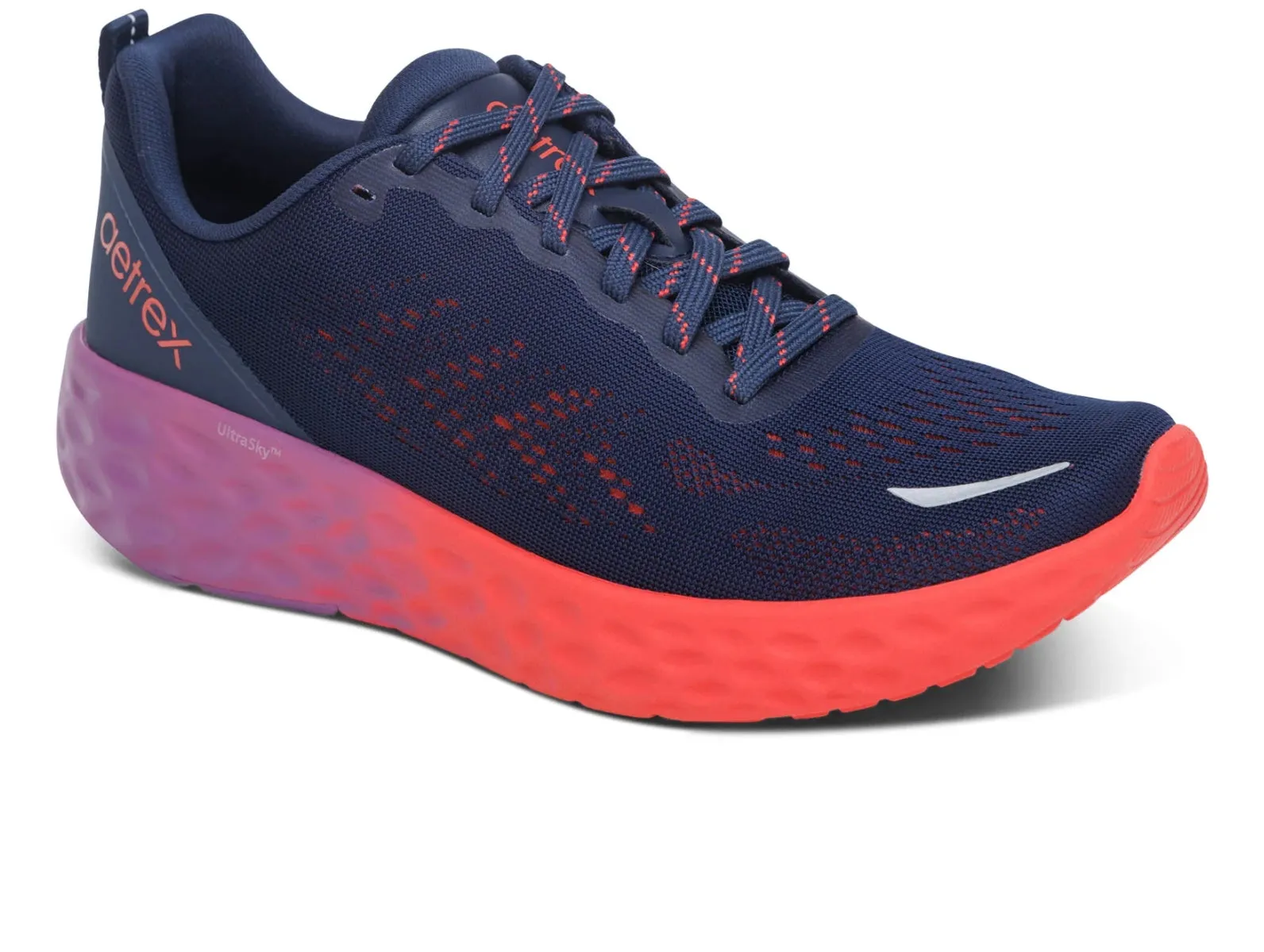Aetrex Danika Arch Support AP115 W35 - Navy Coral