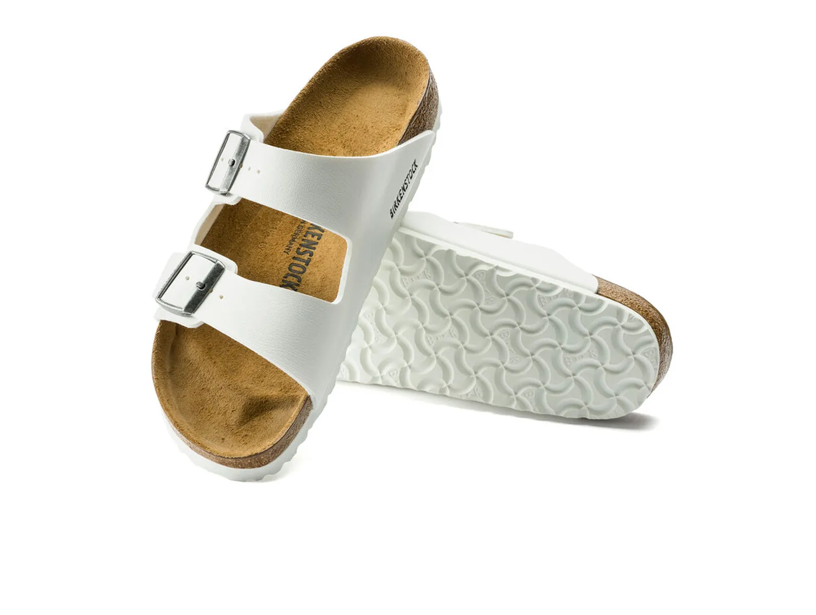 Birkenstock Arizona Birko-Flor 0552683 Narrow - White