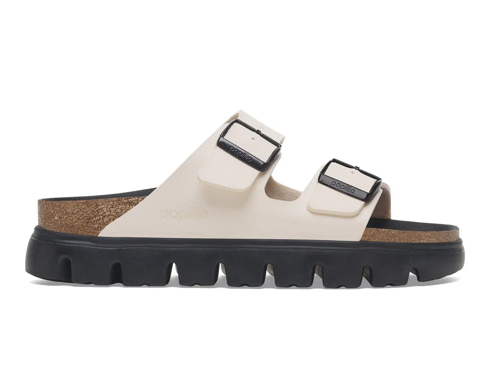 Birkenstock Arizona Papillio Chunky 1029119 - Eggshell Black