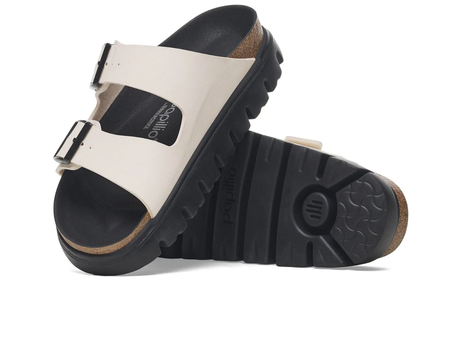 Birkenstock Arizona Papillio Chunky 1029119 - Eggshell Black
