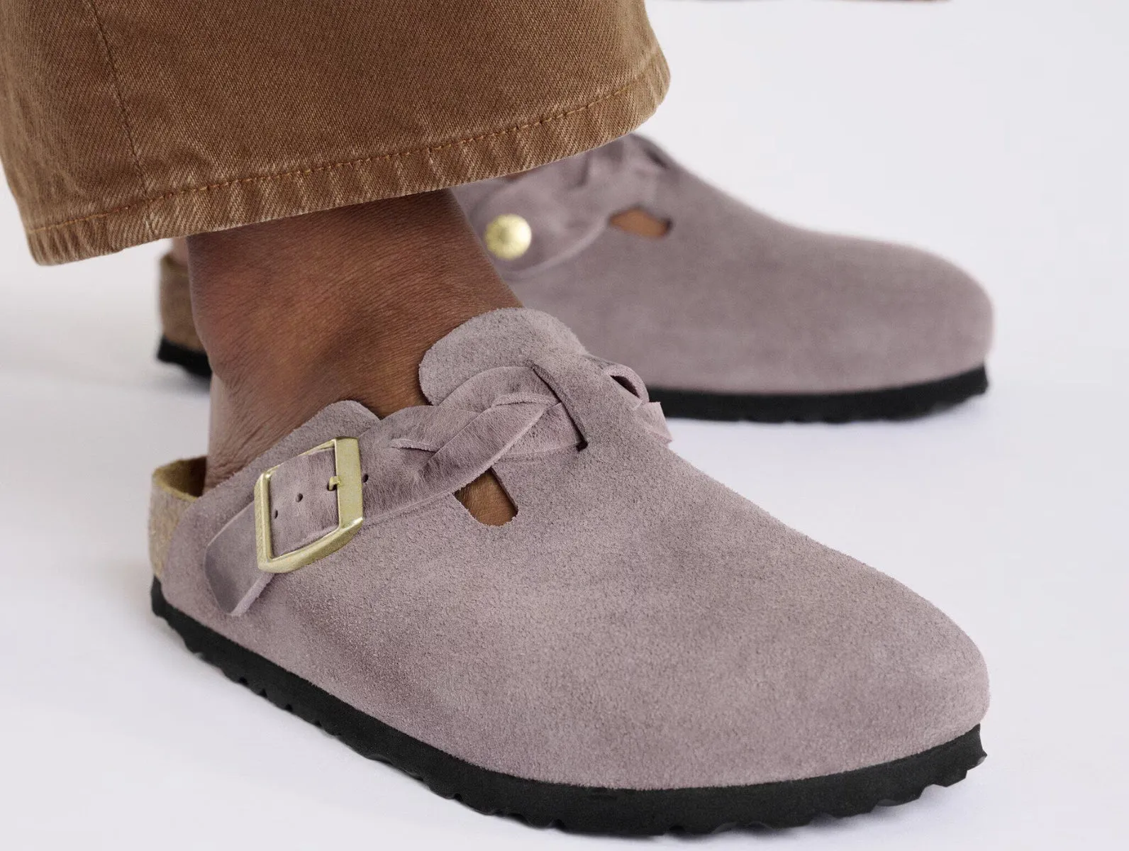 Birkenstock Boston Braided 1029122 - Faded Purple