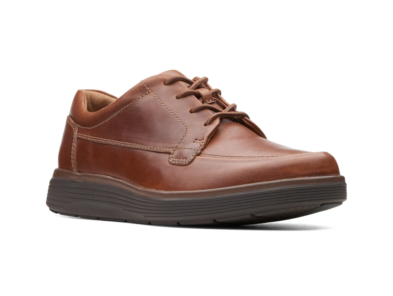 Clark Un Abode Ease - Dark Tan Leather