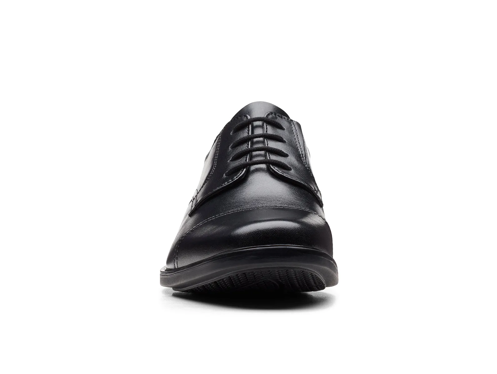 Clarks Howard Cap - Black Leather