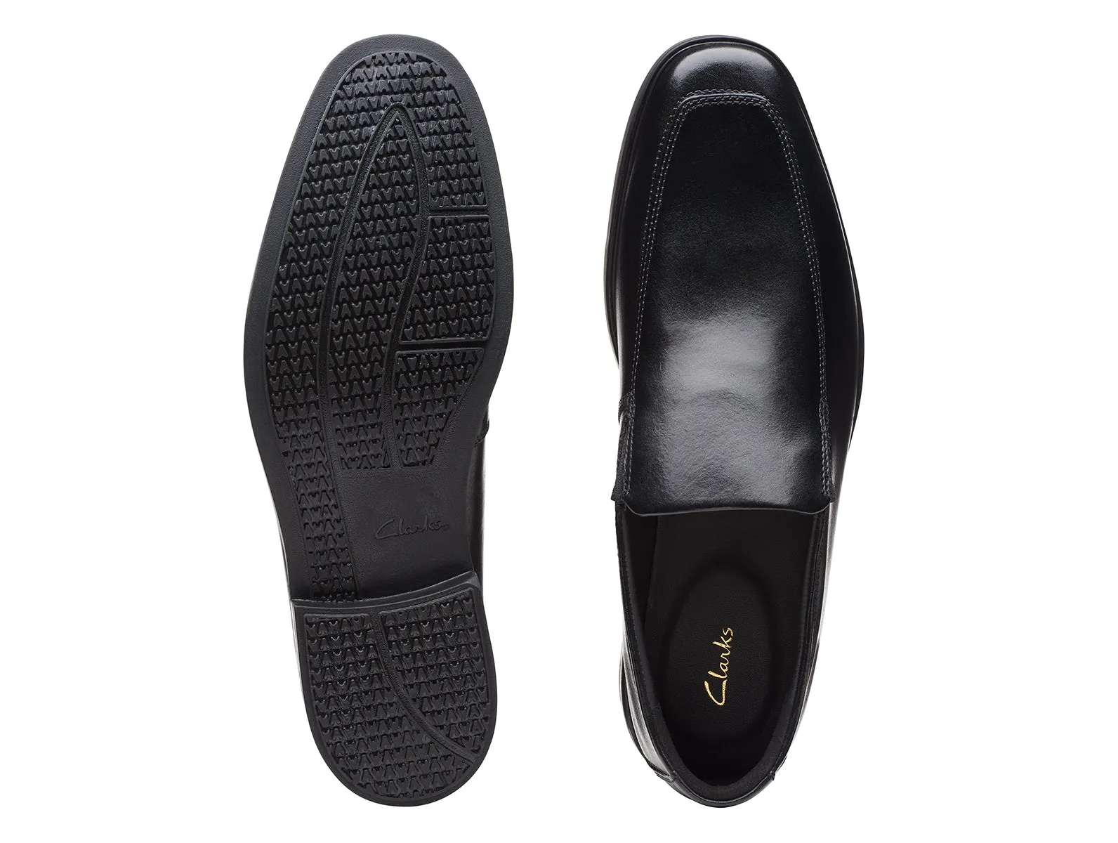 Clarks Howard Edge – Black Leather