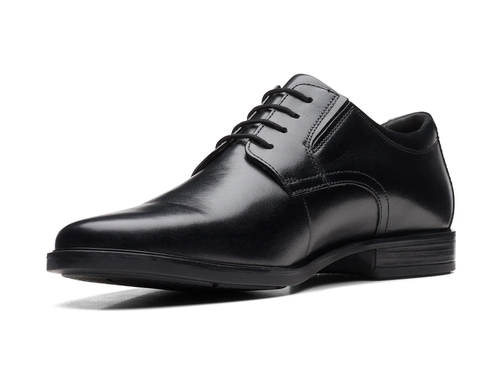 Clarks Howard Walk – Black Leather