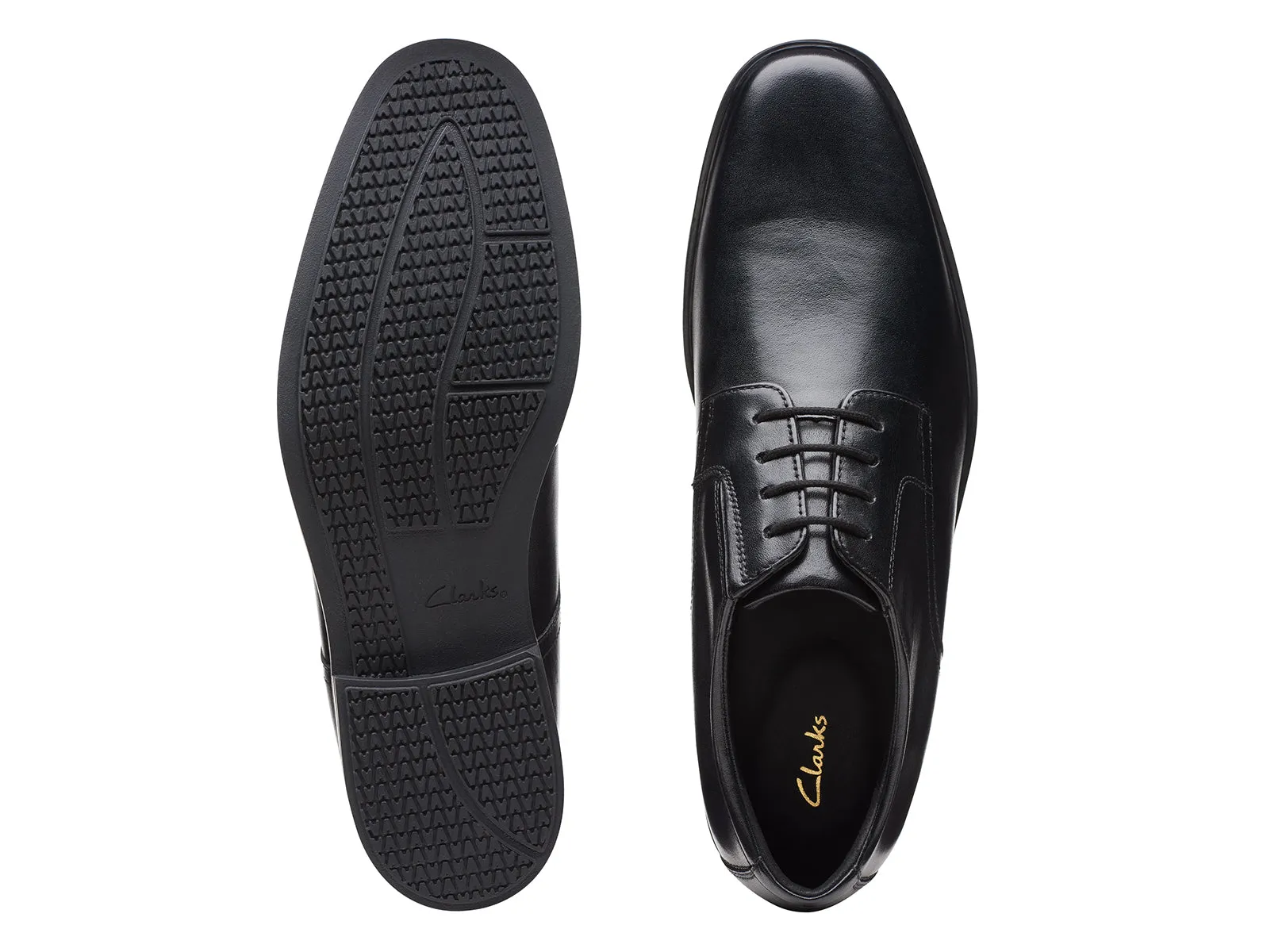 Clarks Howard Walk – Black Leather