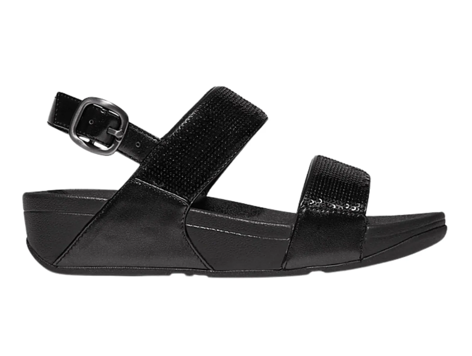 FitFlop Lulu Glitter Back Strap ET2-399-060 - Black