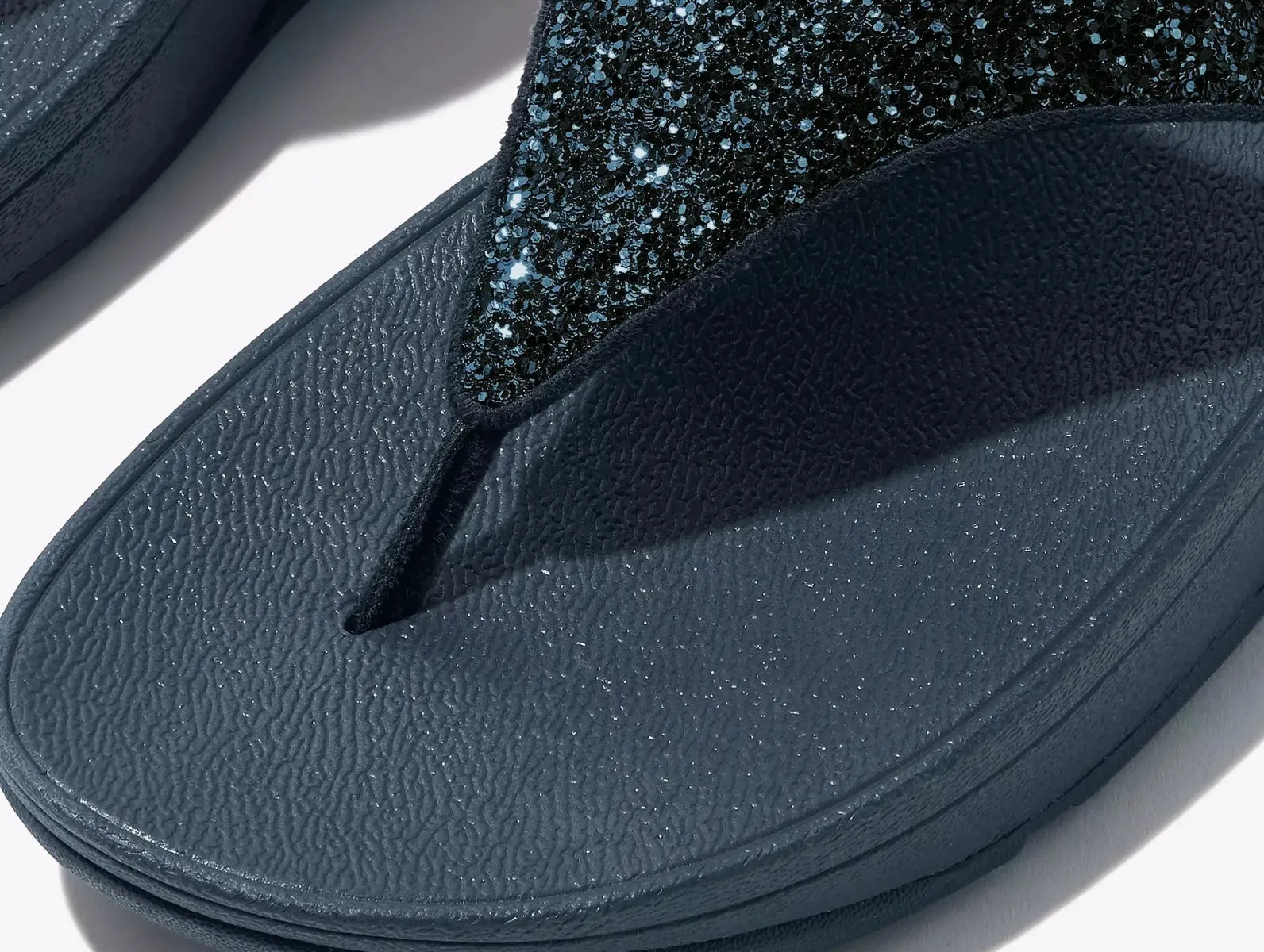Fitflop Lulu Glitter Toe Post X03-399-050 - Midnight Navy