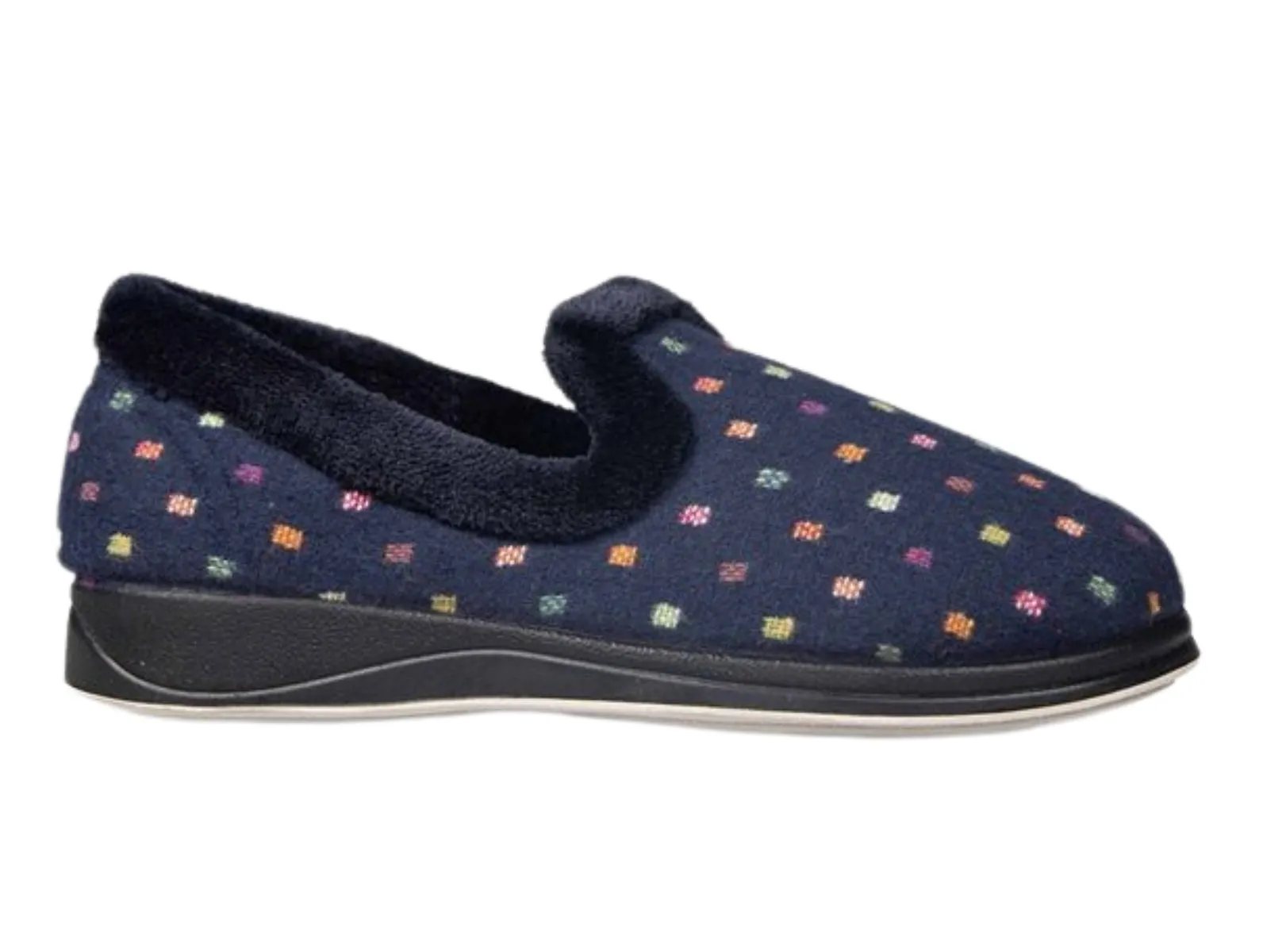 Padders Repose 4076 - Woven Spot Navy