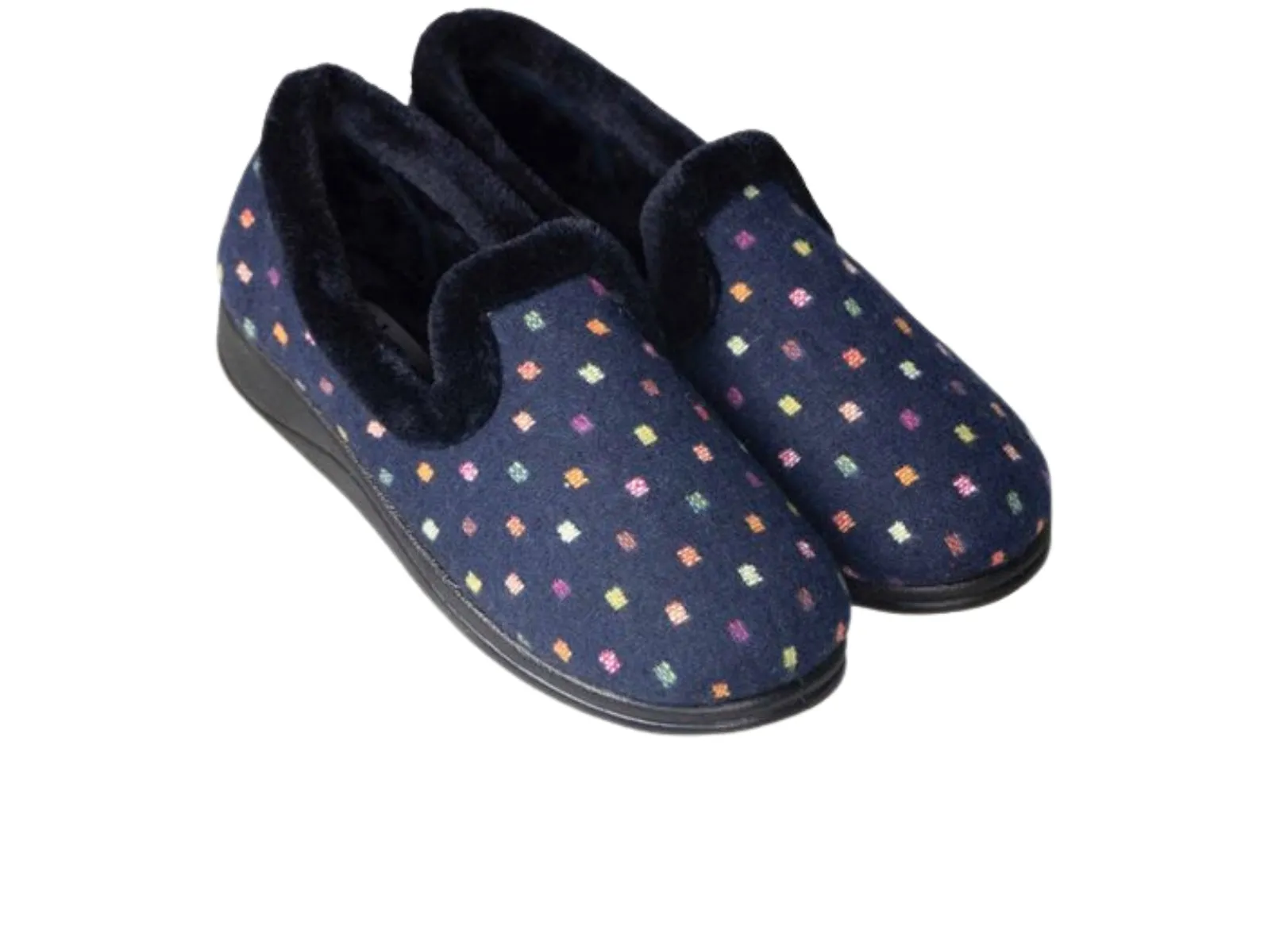 Padders Repose 4076 - Woven Spot Navy
