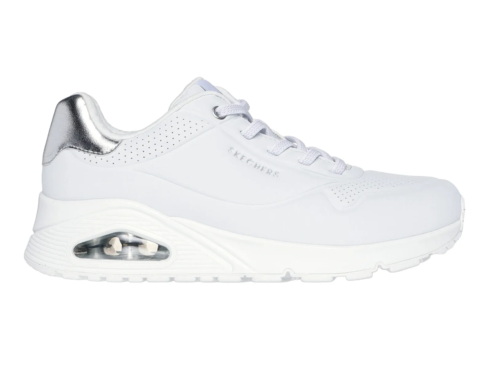 Skechers 155196 Street™ Uno - Shimmer Away - White Silver