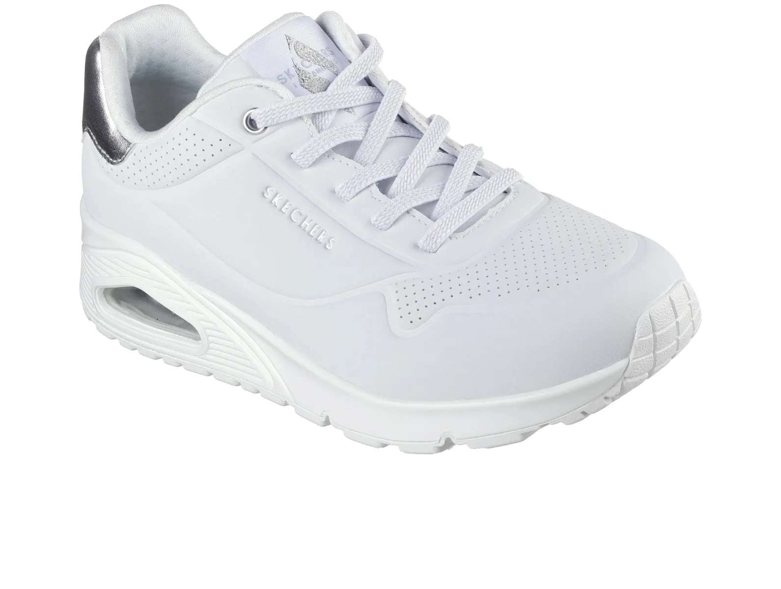 Skechers 155196 Street™ Uno - Shimmer Away - White Silver