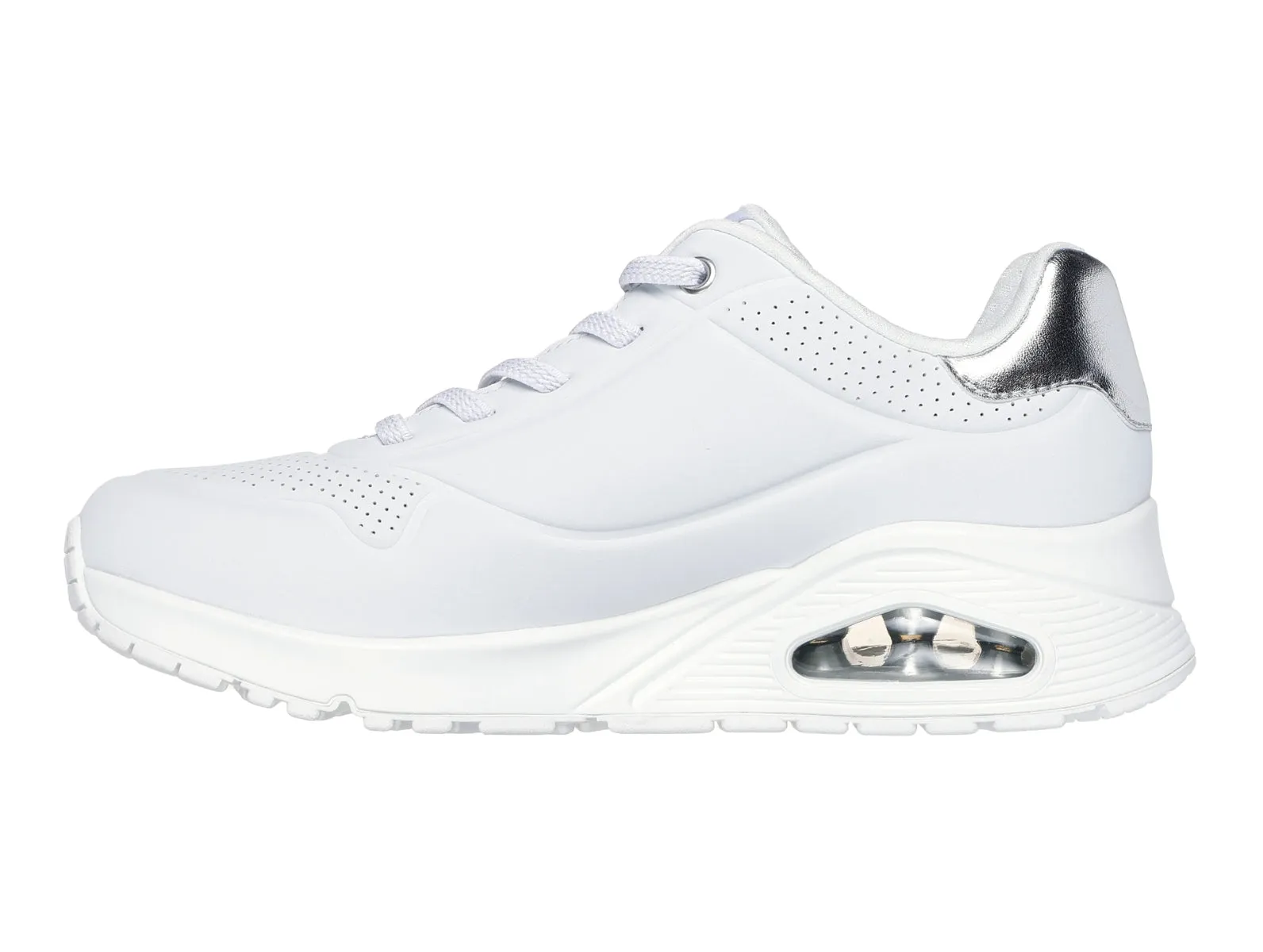 Skechers 155196 Street™ Uno - Shimmer Away - White Silver