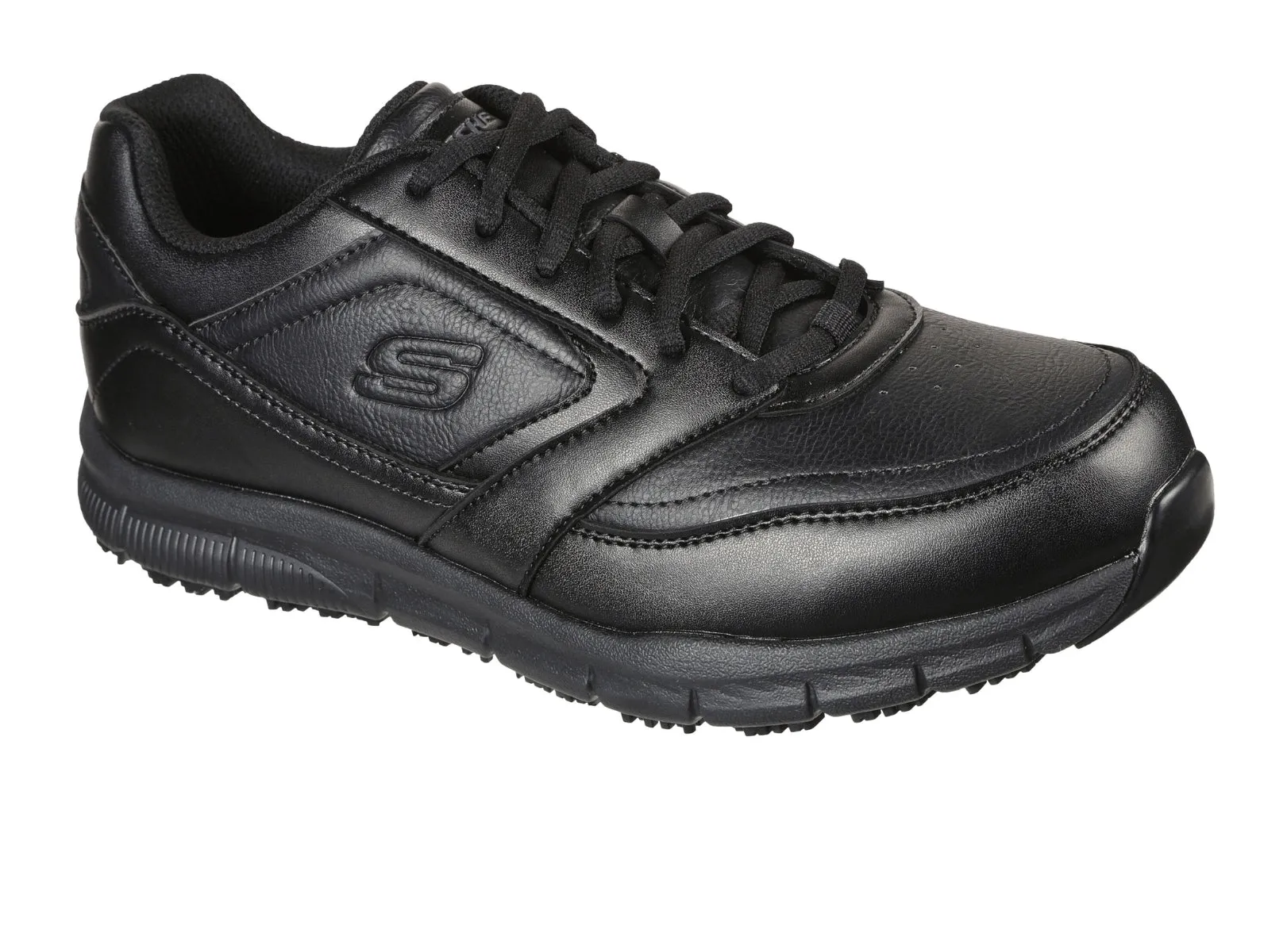 Skechers 77156EC Work Relaxed Fit: Nampa SR - Black